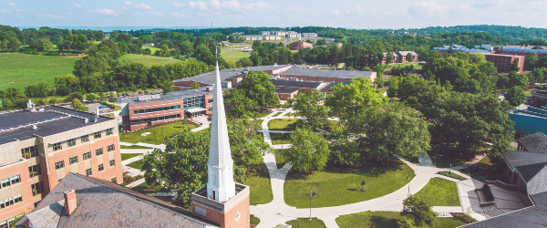 aerial view of campus